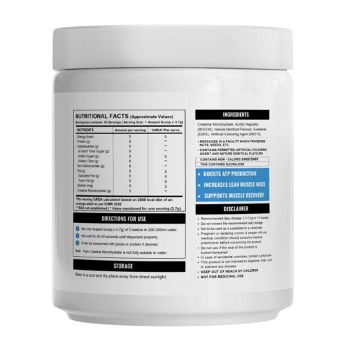 Wellcore - Pure Micronised Creatine Monohydrate (307g, 83Servings) Tropical Tango - Image 2