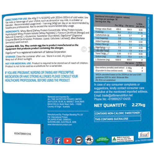 International Protein Superior Whey Whey Protein - Image 3
